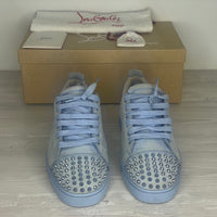 Christian Louboutin Sneakers, Herre 'Blå' Sky Metal Junior Spikes (44.5) 🥶