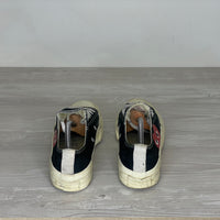 Comme Des Garçons Play X Converse Sneakers, 'Sort Stof' Chuck Taylor Low (37.5) 🧁