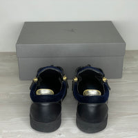 Giuseppe Zanotti Sneakers, 'Frankie' Low May Lond w. Navy Velour (43) 📓
