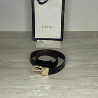 Gucci Bælte, 'Sort / Brun' Reversible (80 / 30) 🤎