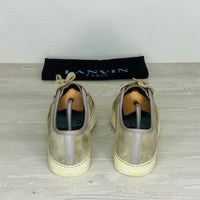 Lanvin Sneakers, 'Beige' Ruskind Mat Toe (40) 🫡