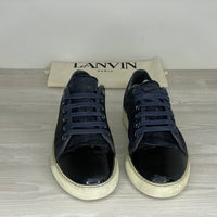 Lanvin Sneakers, Herre 'Blå' Ruskind Lak Toe (42) 🏵️