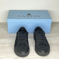 Lanvin Sneakers, Herre 'Black' Mat Toe (40)