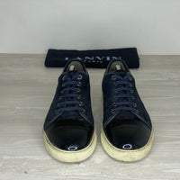 Lanvin Sneakers, Herre 'Mørkeblå' Lak Toe (43) ⛑️