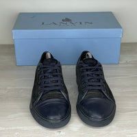 Lanvin Sneakers, Herre 'Navy / Mørke Blå' Sort Ruskind Mat Toe (39) 🚎