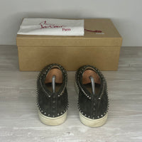 Christian Louboutin Sneakers, Herre Pik Boat 'Grøn' Bosco Metal (42.5) 😶🌫️