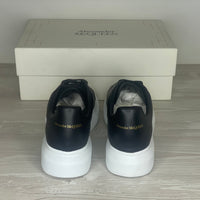 Alexander McQueen Sneakers, Herre 'Sort' Læder Oversized (43.5) 💂🏽♂️