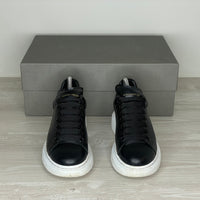 Alexander McQueen Sneakers, 'Sort Læder' Oversized (36.5) 🐼