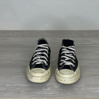 Comme Des Garçons Play X Converse Sneakers, 'Sort Stof' Chuck Taylor Low (37.5) 🧁