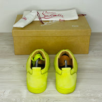 Christian Louboutin Sneakers, 'Neon Grøn / Sulfure' Rantulow Orlato Flat Suede (41)