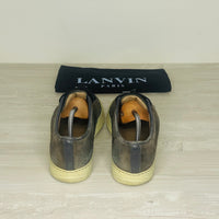 Lanvin Sneakers, Herre 'Elephant Grey' Lak Toe (41) 🎉