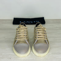 Lanvin Sneakers, 'Beige' Ruskind Mat Toe (40) 🫡