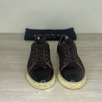 Lanvin Sneakers, Herre 'Bordeaux Ruskind' Lak Toe (42) 🥀