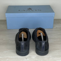 Lanvin Sneakers, Herre 'Navy / Mørke Blå' Sort Ruskind Mat Toe (39) 🚎