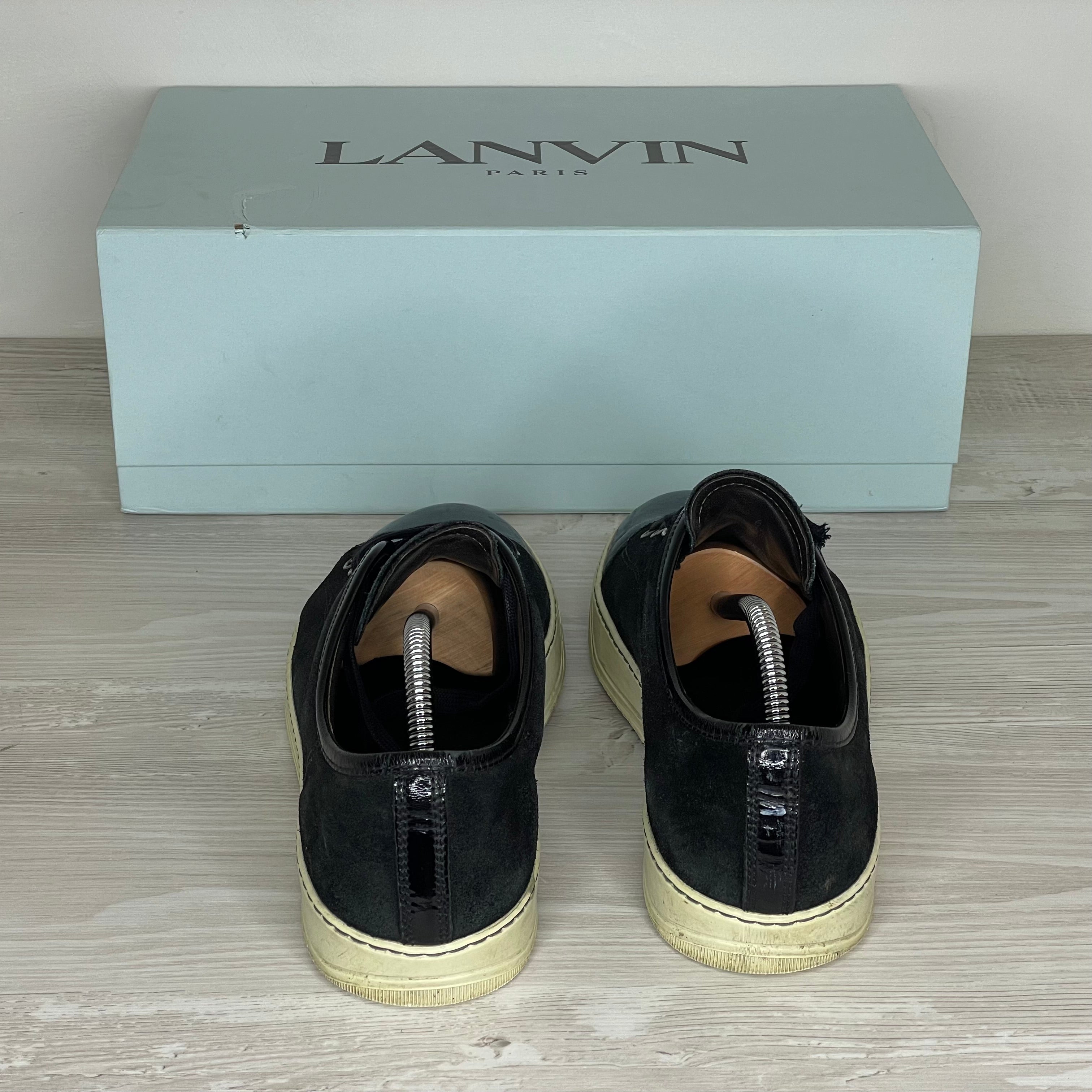 Lanvin Sneakers, Herre 'Sort' Ruskind Lak Toe (40) 🪼
