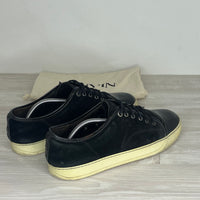 Lanvin Sneakers, Herre 'Navy Suede' Lak Toe (43) 😦