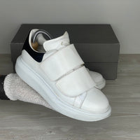 Alexander McQueen Sneakers, 'Hvid Læder' Oversized (37)🕊️