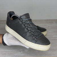 Balenciaga Sneakers, 'Grå Læder' Low Top (43) 🔘