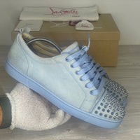 Christian Louboutin Sneakers, Herre 'Blå' Sky Metal Junior Spikes (44.5) 🥶