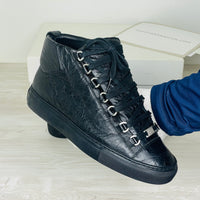 Balenciaga Sneakers, 'Sort' High Læder Arena (39)