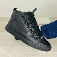 Balenciaga Sneakers, 'Sort' High Læder Arena (40)