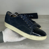 Lanvin Sneakers, Herre 'Mørkeblå' Lak Toe (43) ⛑️