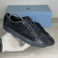 Lanvin Sneakers, Herre 'Navy / Mørke Blå' Sort Ruskind Mat Toe (39) 🚎