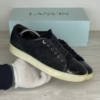 Lanvin Sneakers, Herre 'Sort' Ruskind Lak Toe (40) 🪼