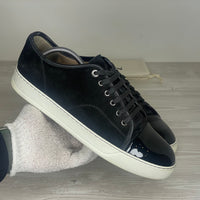 Lanvin Sneakers, Herre 'Sort' Ruskind Lak Toe (43) ⛳️