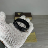 Louis Vuitton Armbånd, Herre Sign It 'Sort' LV Damier Canvas Læder (OneSize) 🎩