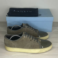 Lanvin Sneakers, Herre ‘Grey Suede' Lak Toe (43) 🐘