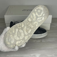 Alexander McQueen Sneakers, Herre 'Sort' Læder Oversized (40) 🪩