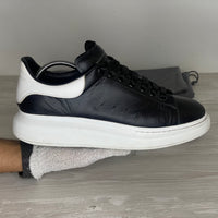 Alexander McQueen Sneakers, 'Sort Læder' Oversized (45) 🫧