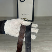Gucci Bælte, 'Sort / Brun' Reversible (80 / 30) 🤎