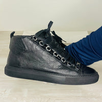 Balenciaga Sneakers, 'Sort' High Læder Arena (40)