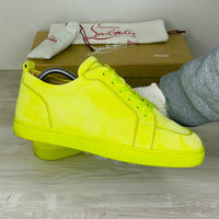 Christian Louboutin Sneakers, 'Neon Grøn / Sulfure' Rantulow Orlato Flat Suede (41)