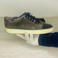 Lanvin Sneakers, Herre 'Elephant Grey' Lak Toe (41) 🎉