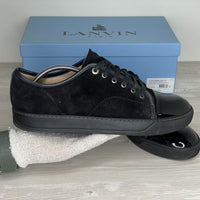 Lanvin Sneakers, Herre 'Sort / All Black' Ruskind Lak Toe (44) ♣️