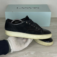 Lanvin Sneakers, Herre 'Sort' Ruskind Lak Toe (40) 🪼