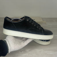 Lanvin Sneakers, Herre 'Sort' Ruskind Lak Toe (43) ⛳️