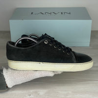 Lanvin Sneakers, Herre 'Sort' Ruskind Lak Toe (40) 🧽