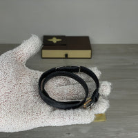 Louis Vuitton Armbånd, Herre Sign It 'Sort' LV Damier Canvas Læder (OneSize) 🎩