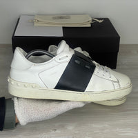 Valentino Sneakers, Herre Læder 'Sort' Stribe Open (43) 🦢