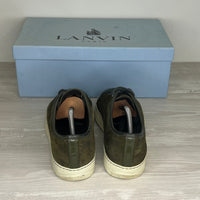 Lanvin Sneakers, Herre 'Grøn' Ruskind Lak Toe (41) 🛢️