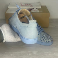 Christian Louboutin Sneakers, Herre 'Blå' Sky Metal Junior Spikes (44.5) 🥶