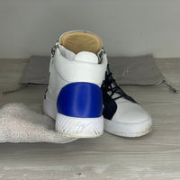 Giuseppe Zanotti Sneakers, Herre 'Hvid / Sort / Blå' KRISS Mid Tops (42) 🥥