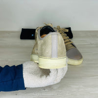 Lanvin Sneakers, 'Beige' Ruskind Mat Toe (40) 🫡