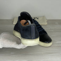 Lanvin Sneakers, Herre 'Blå' Ruskind Lak Toe (42) 🏵️