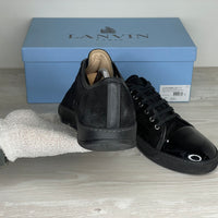 Lanvin Sneakers, Herre 'Sort / All Black' Ruskind Lak Toe (44) ♣️