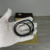 Louis Vuitton Armbånd, Herre Sign It 'Sort' LV Damier Canvas Læder (OneSize) 🎩